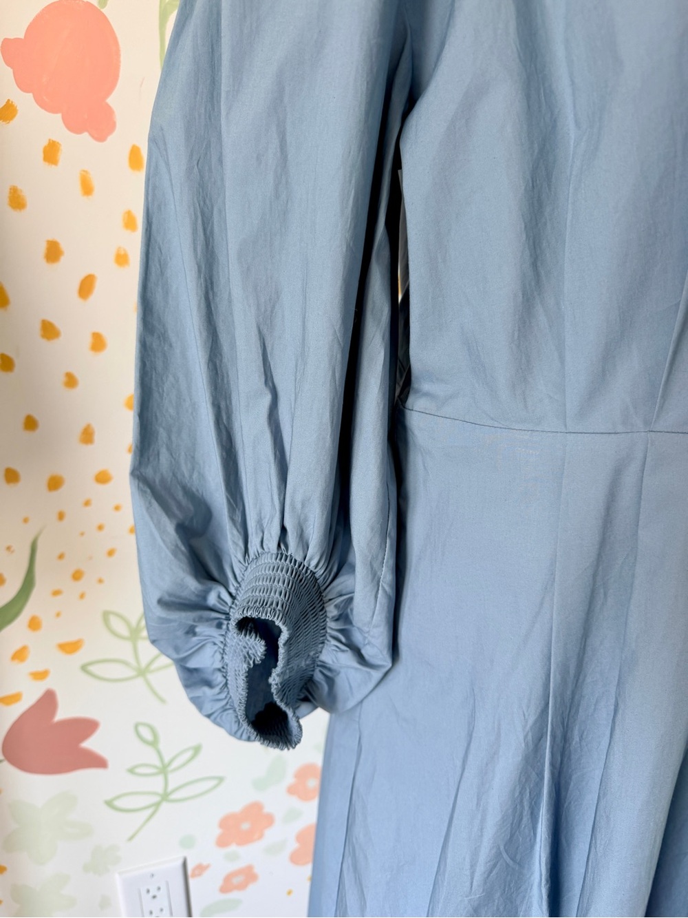 Aritzia Babaton Brighton Poplin Dress | Size M | Light Blue - Picture 8 of 12